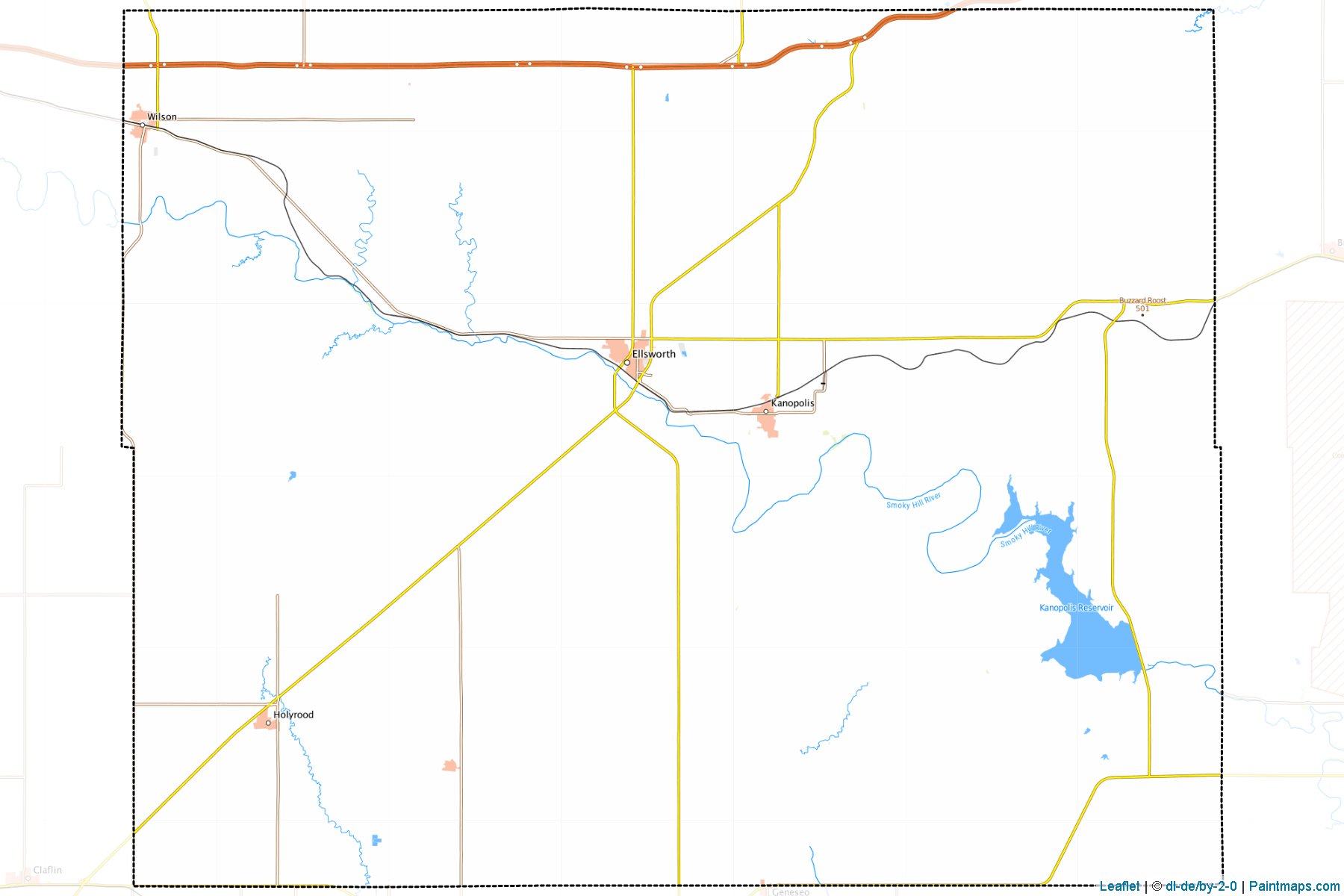 Ellsworth (Kansas) Map Cropping Samples-1