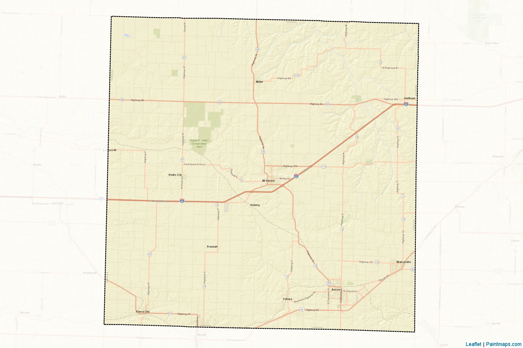 Lawrence (Missouri) Map Cropping Samples-2