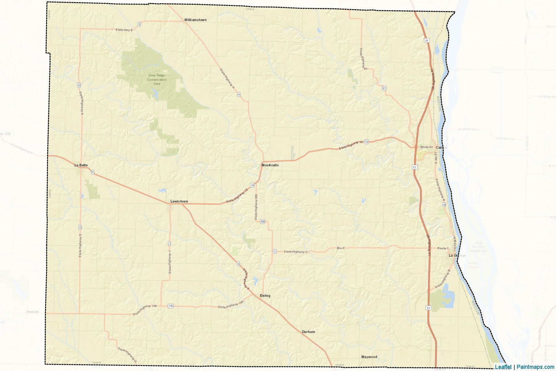 Lewis (Missouri) Map Cropping Samples-2