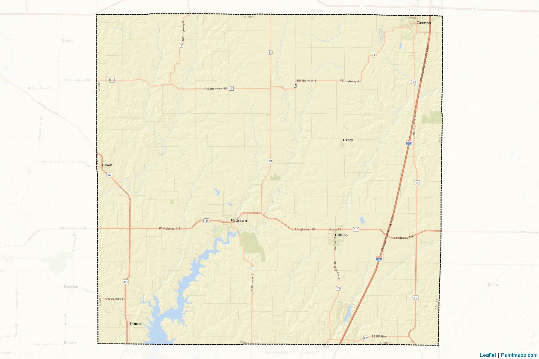 Clinton (Missouri) Map Cropping Samples-2