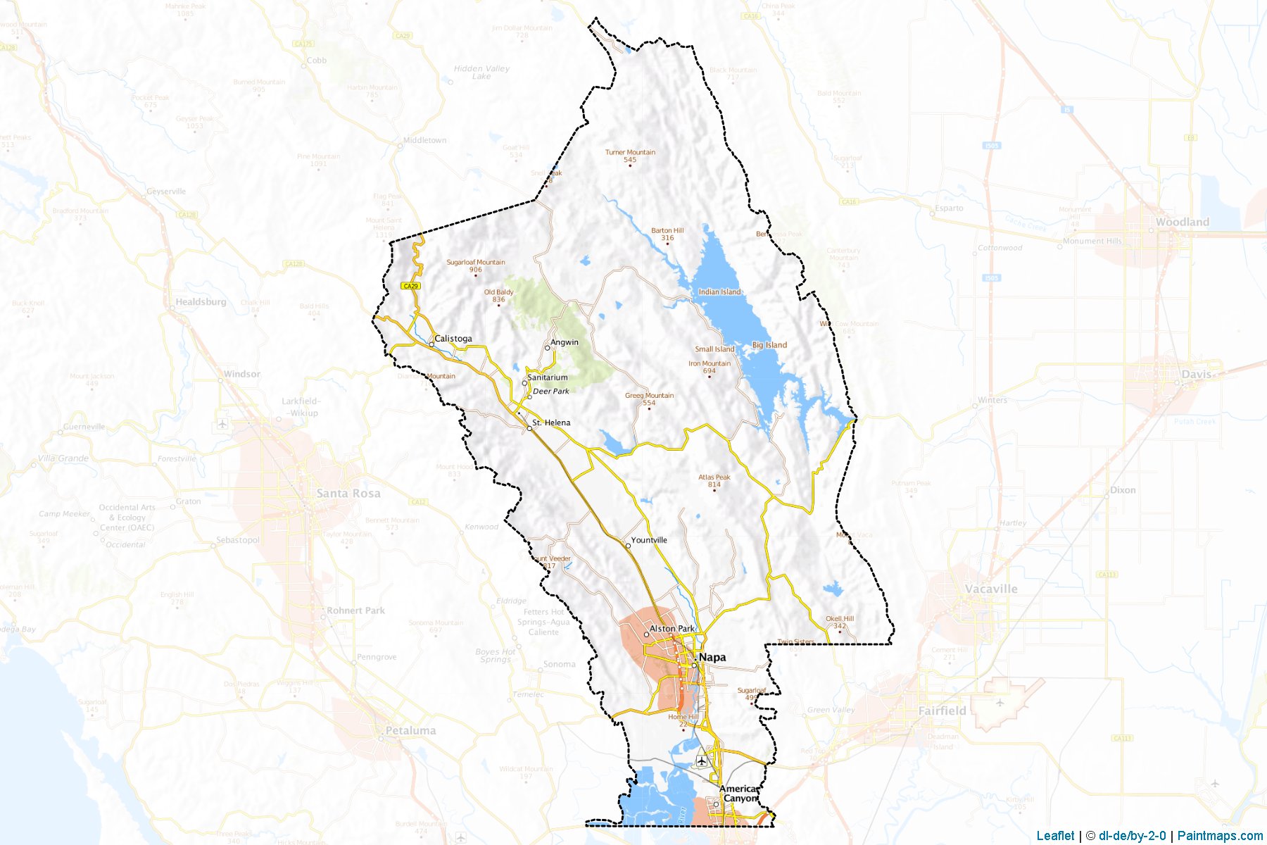 Napa (California) Map Cropping Samples-1