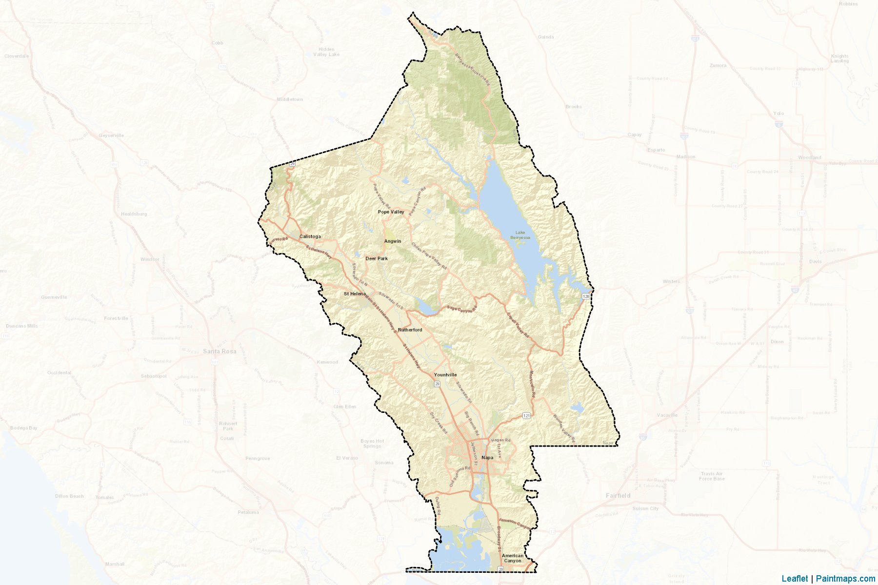 Napa (California) Map Cropping Samples-2