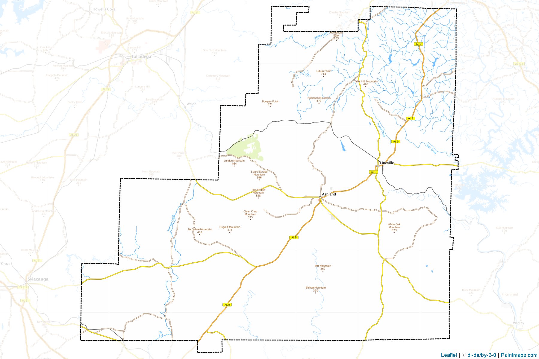 Clay (Alabama) Map Cropping Samples-1