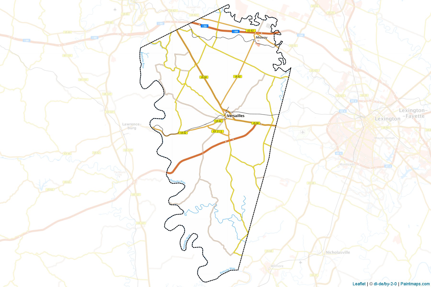 Woodford (Kentucky) Map Cropping Samples-1