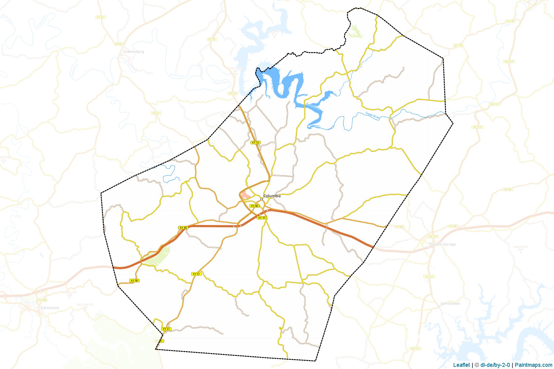 Adair (Kentucky) Map Cropping Samples-1