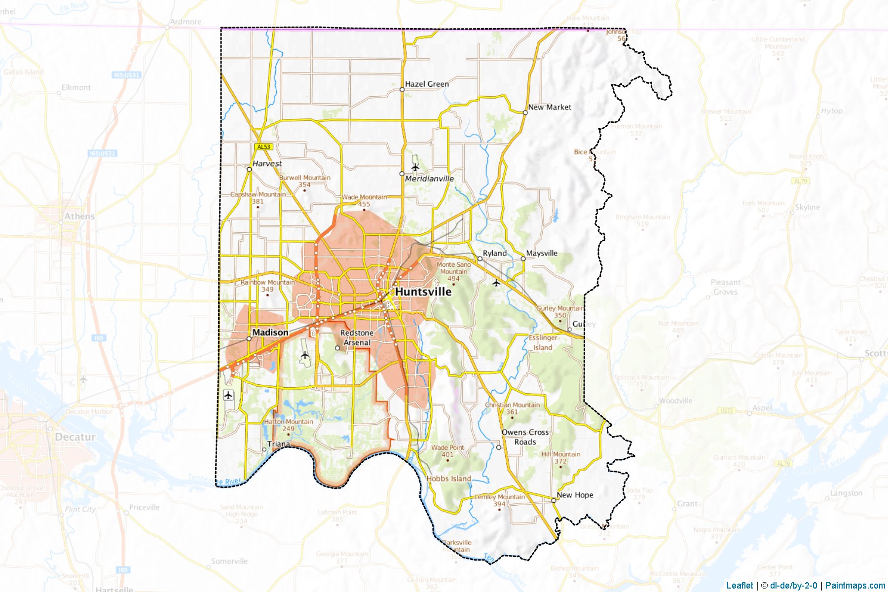 Madison (Alabama) Map Cropping Samples-1