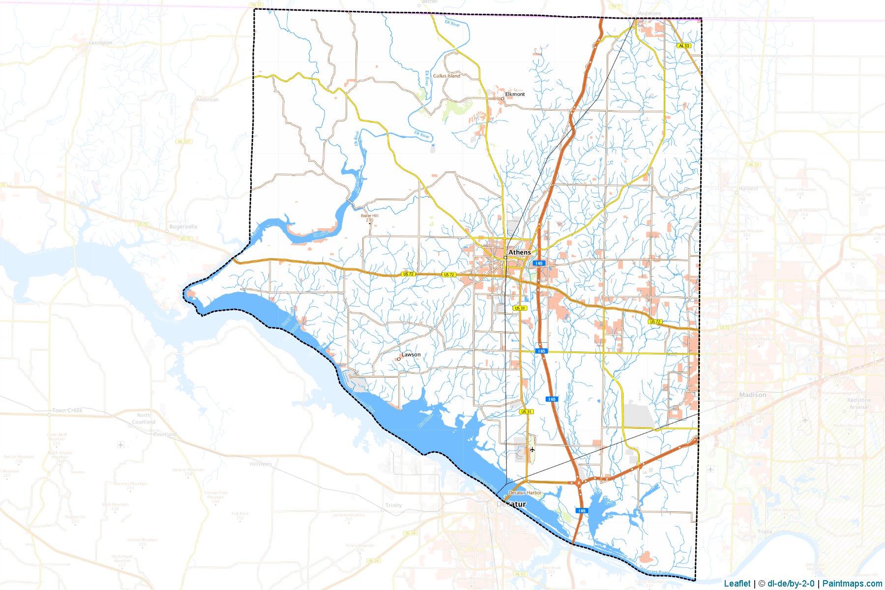 Limestone (Alabama) Map Cropping Samples-1