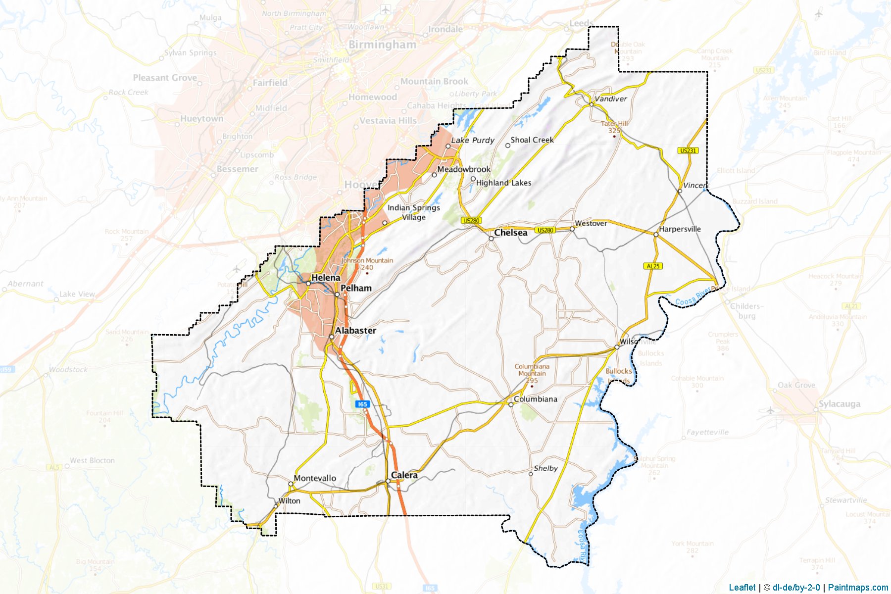 Shelby (Alabama) Map Cropping Samples-1