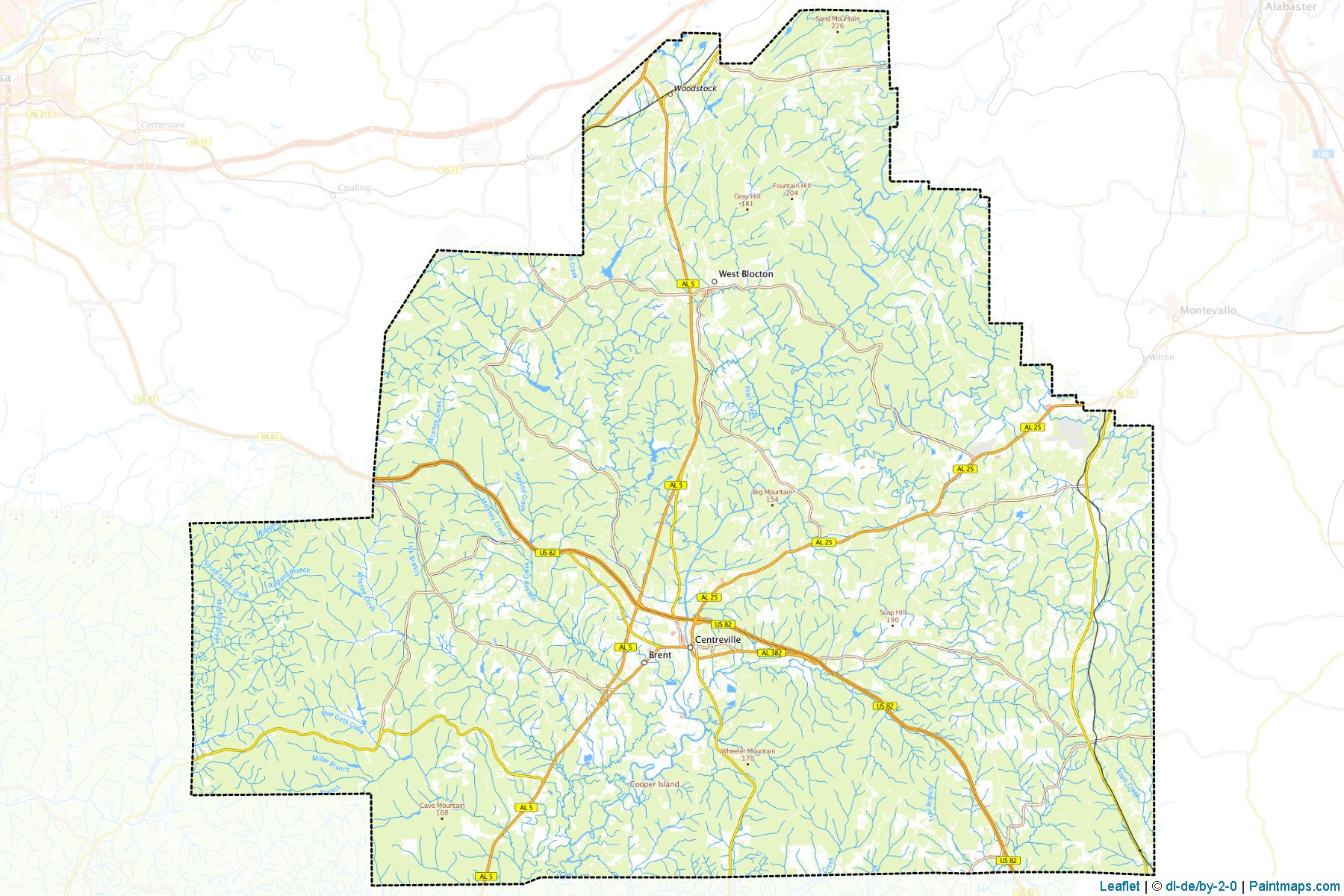 Bibb (Alabama) Map Cropping Samples-1