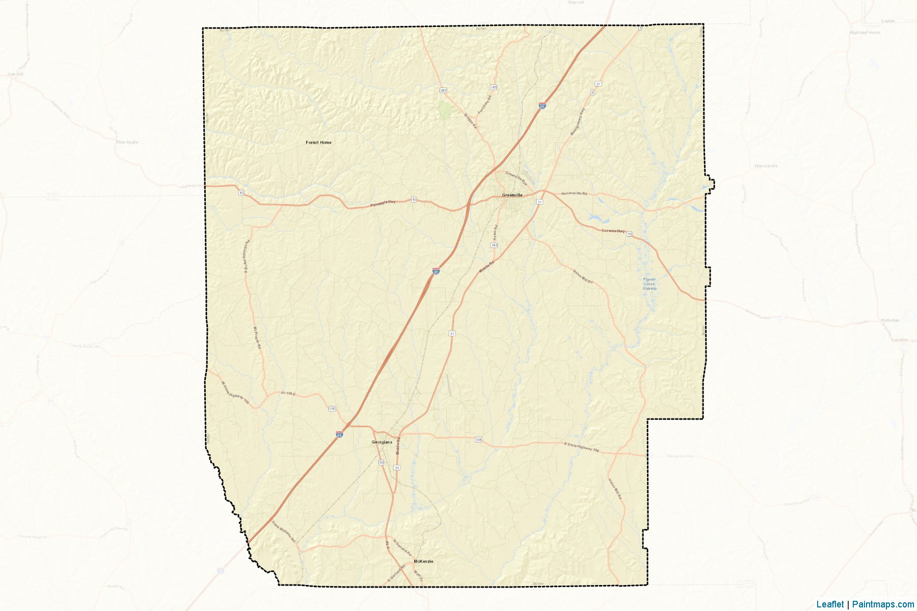 Butler (Alabama) Map Cropping Samples-2