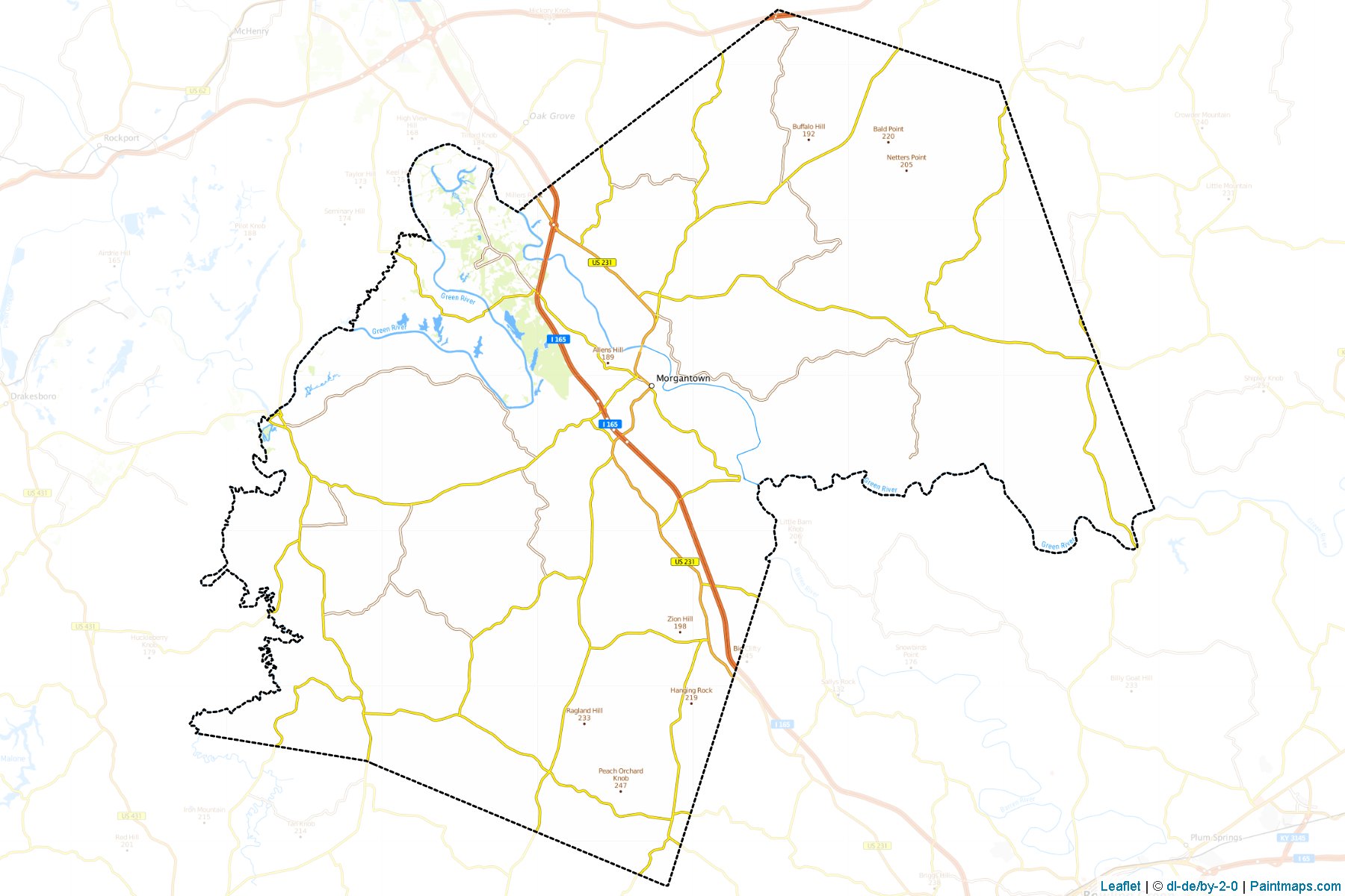 Butler (Kentucky) Map Cropping Samples-1