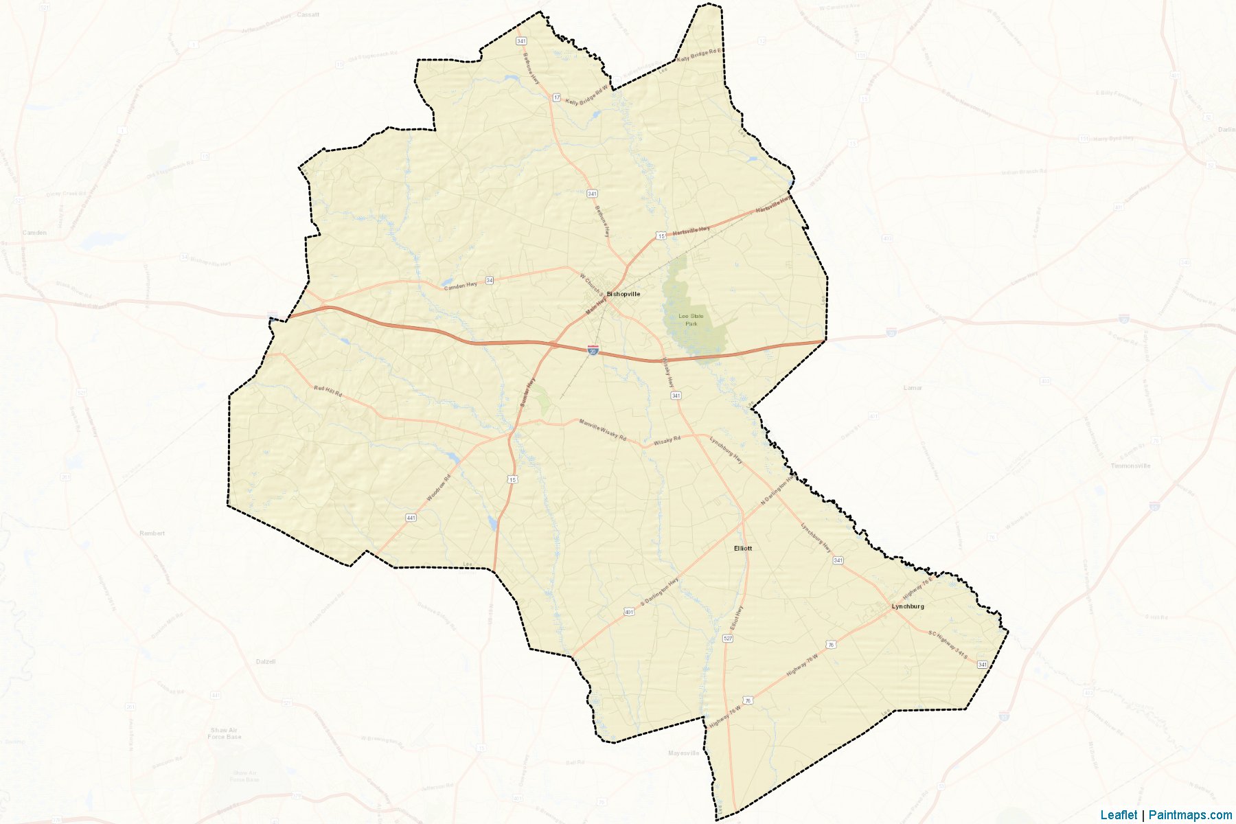 Lee (South Carolina) Map Cropping Samples-2