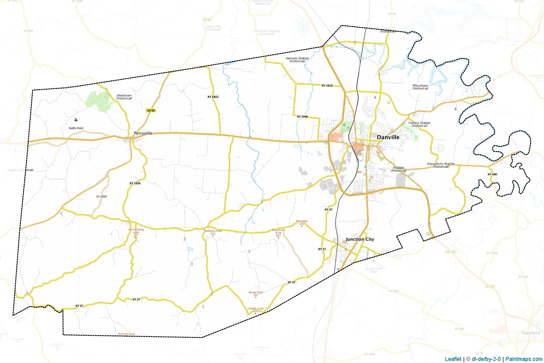 Boyle (Kentucky) Map Cropping Samples-1