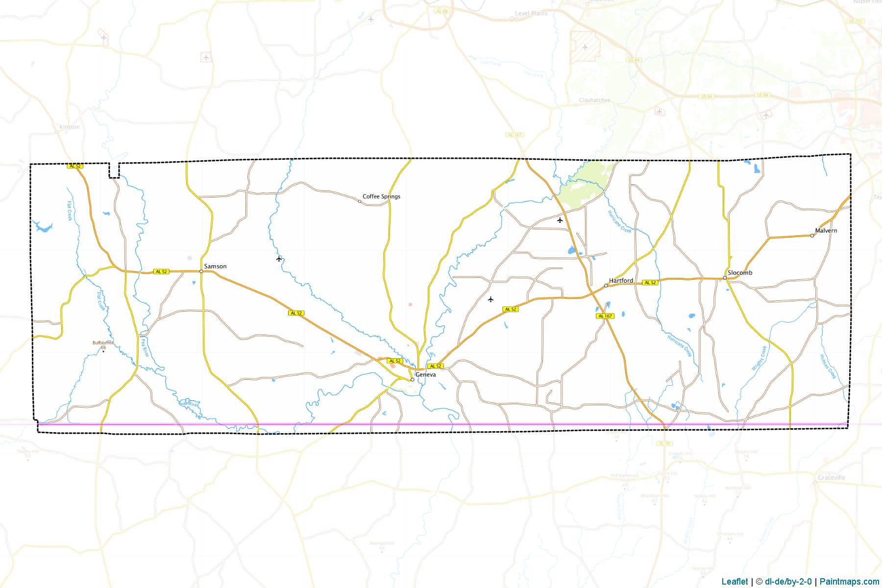 Muestras de recorte de mapas Geneva (Alabama)-1