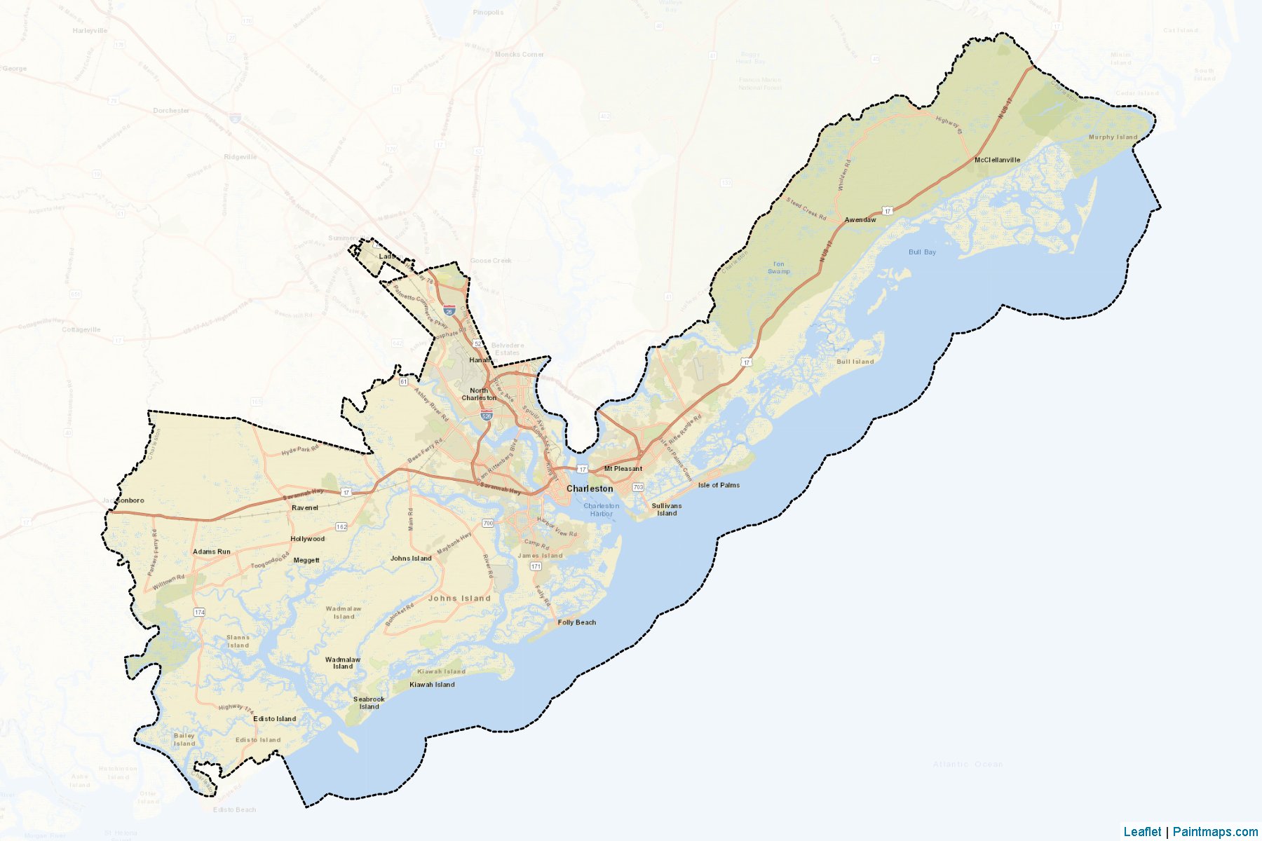 Charleston (South Carolina) Map Cropping Samples-2