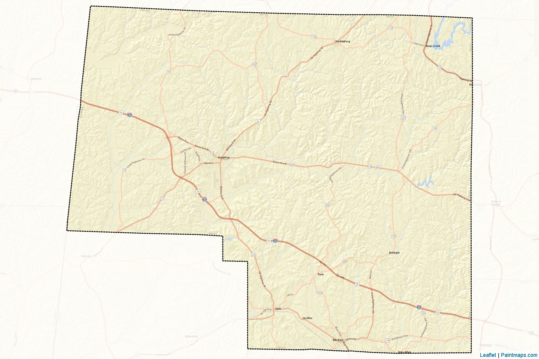 Marion (Alabama) Map Cropping Samples-2