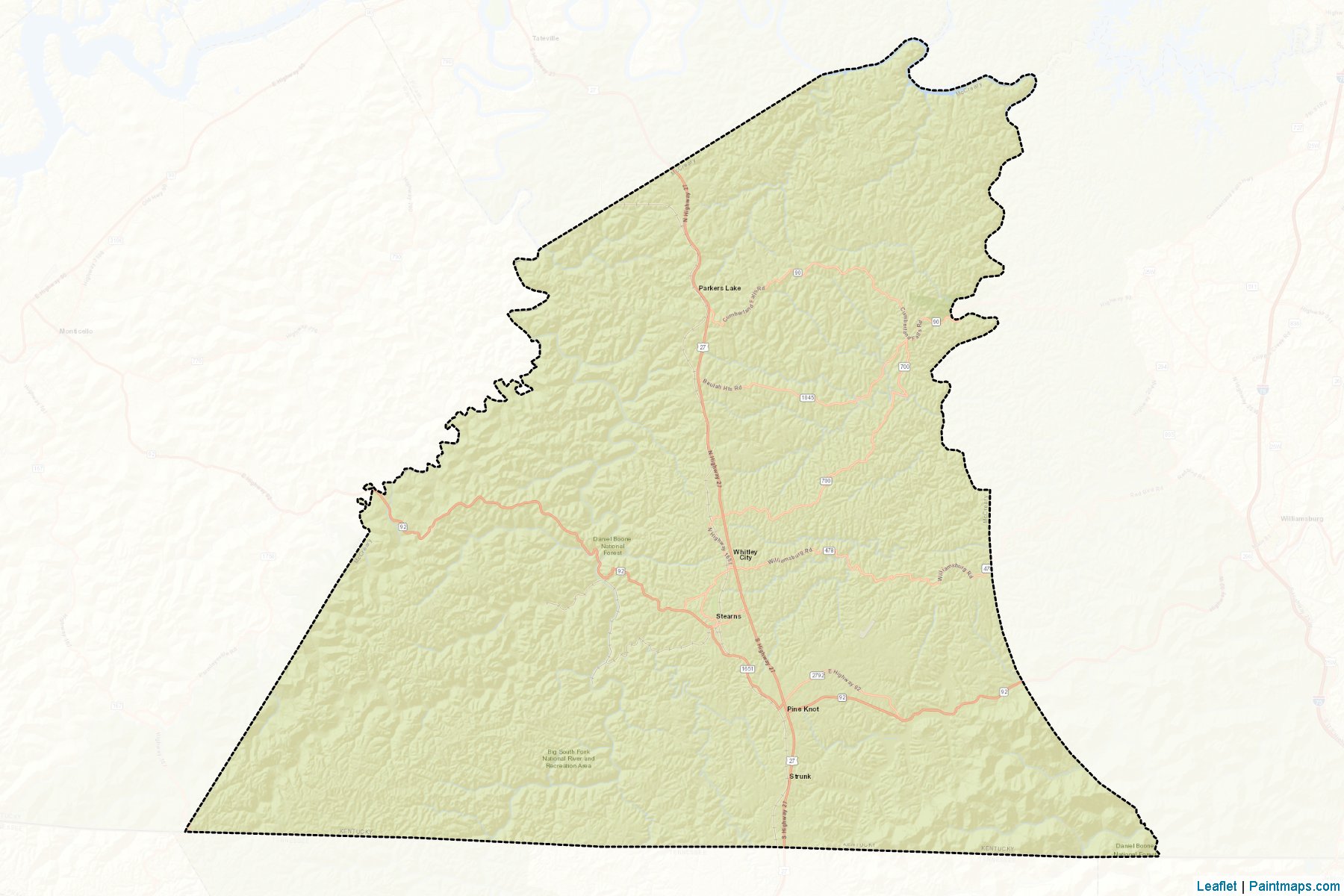 McCreary (Kentucky) Map Cropping Samples-2