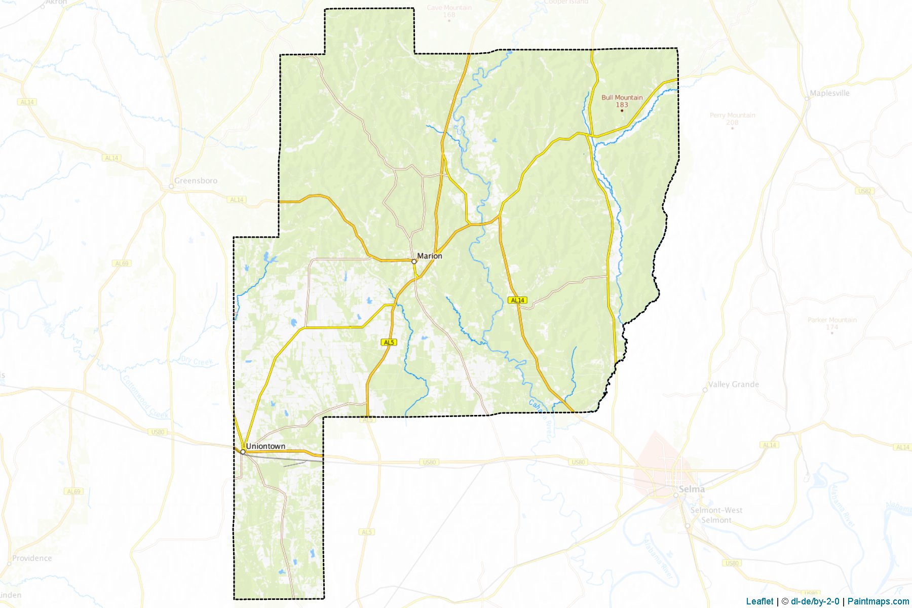 Perry (Alabama) Map Cropping Samples-1