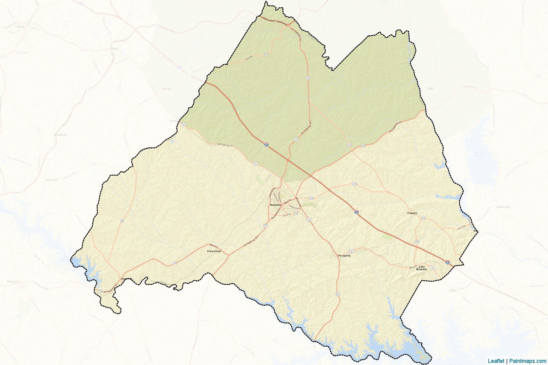 Newberry (South Carolina) Map Cropping Samples-2