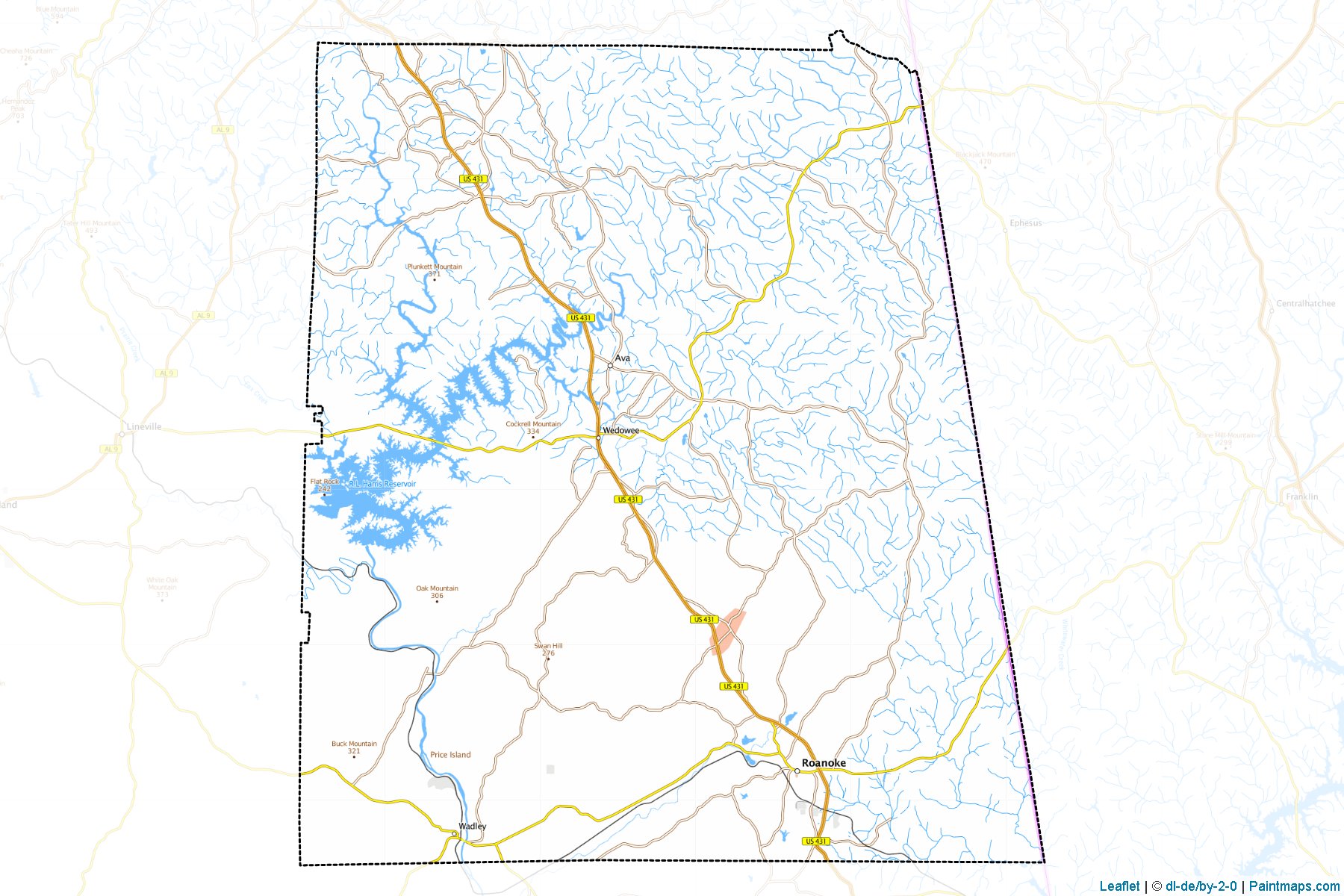 Randolph (Alabama) Map Cropping Samples-1