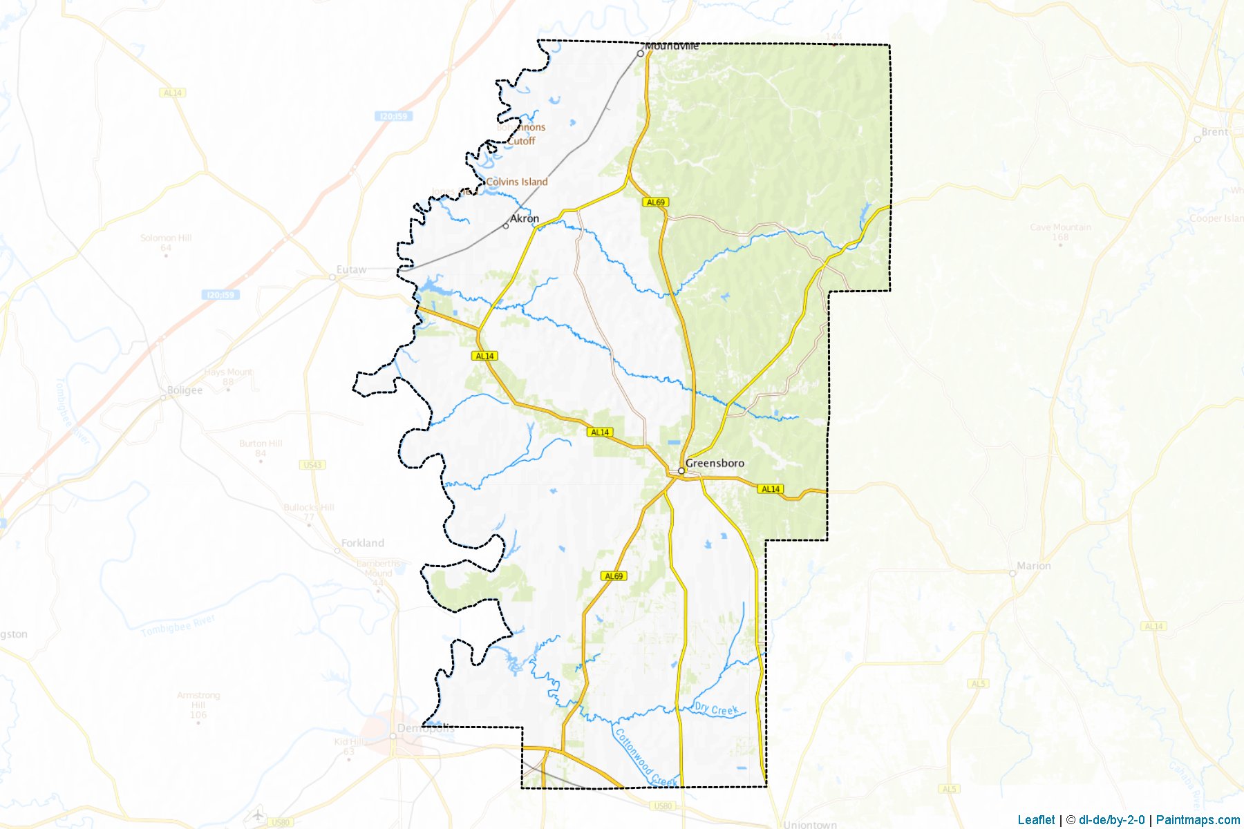 Hale (Alabama) Map Cropping Samples-1