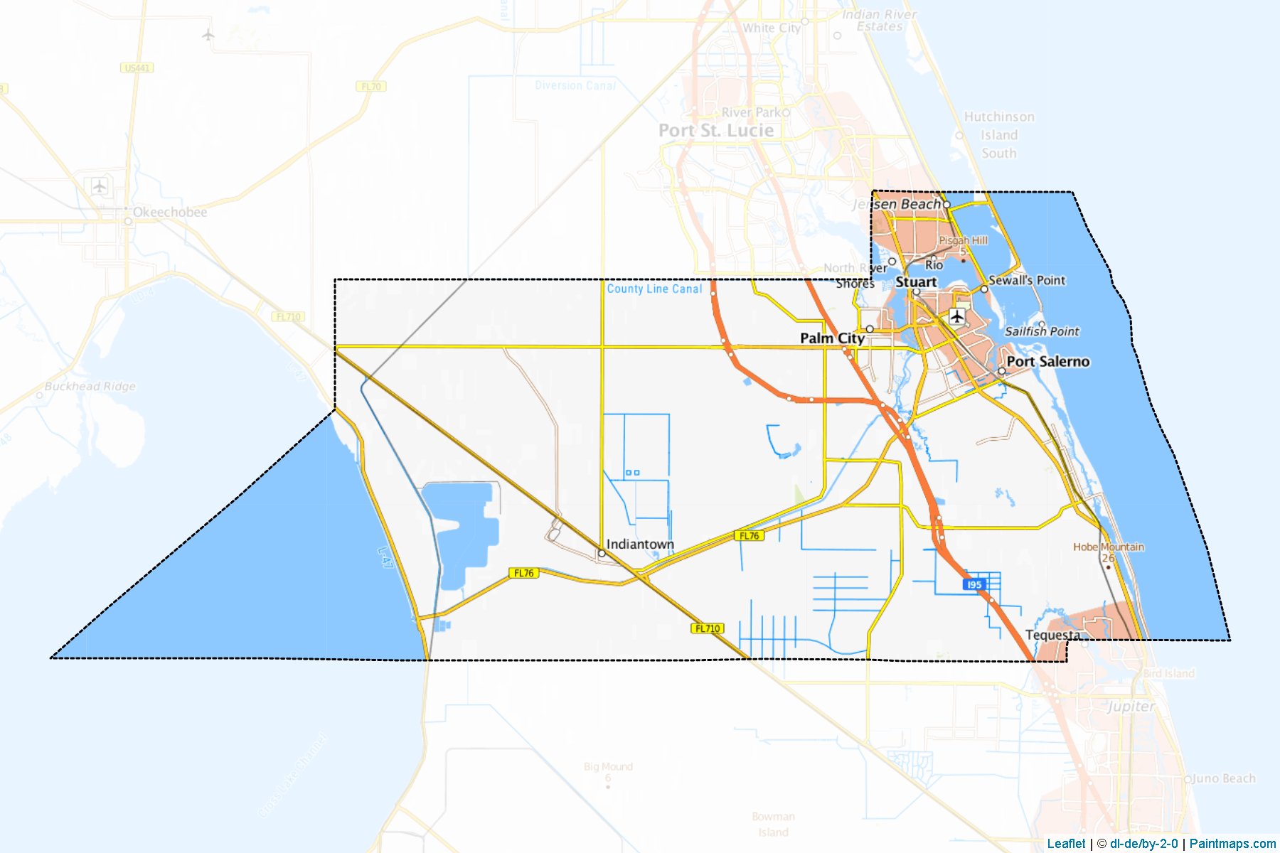 Muestras de recorte de mapas Martin (Florida)-1