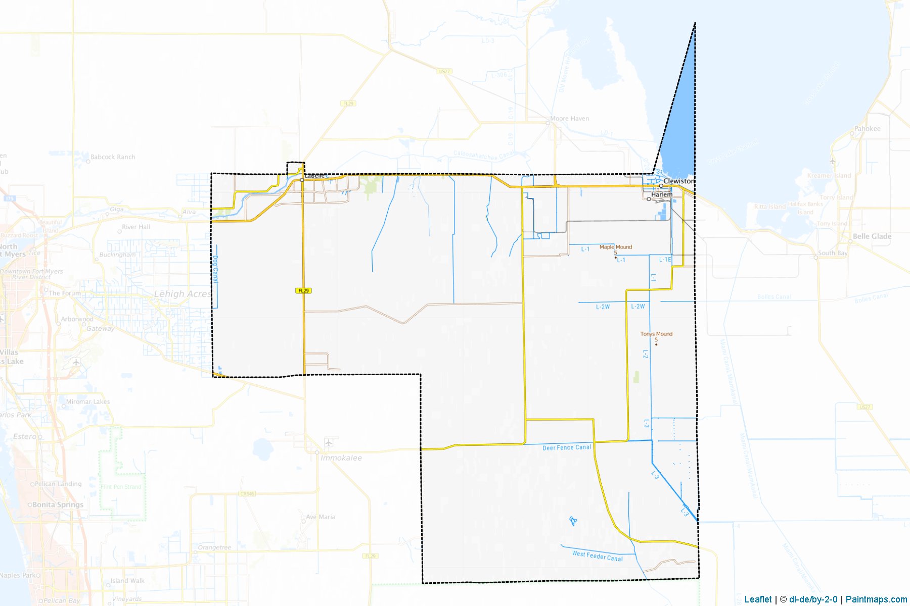 Hendry (Florida) Map Cropping Samples-1