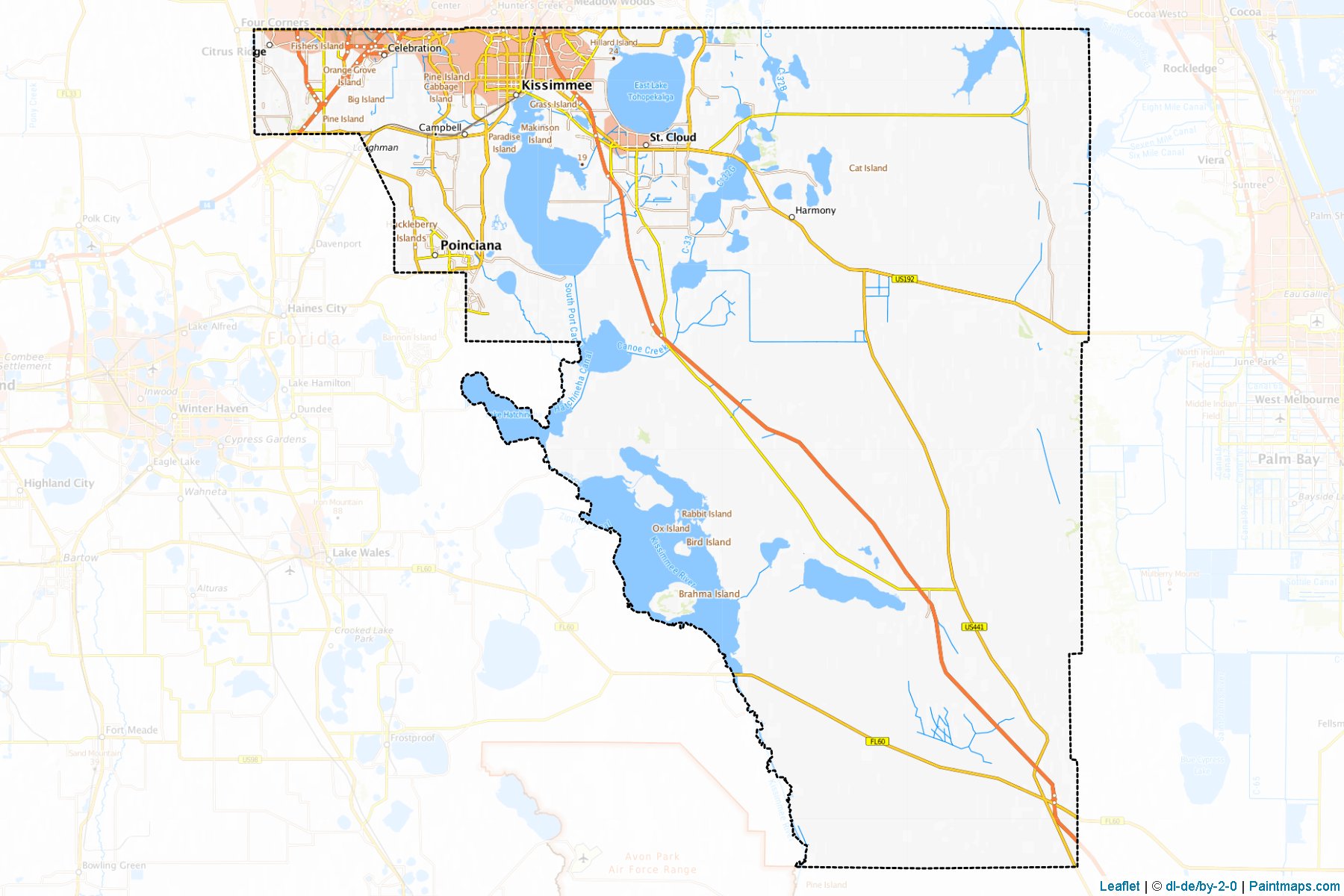 Osceola (Florida) Map Cropping Samples-1