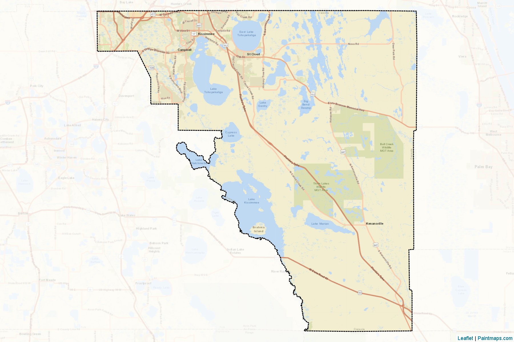 Osceola (Florida) Map Cropping Samples-2