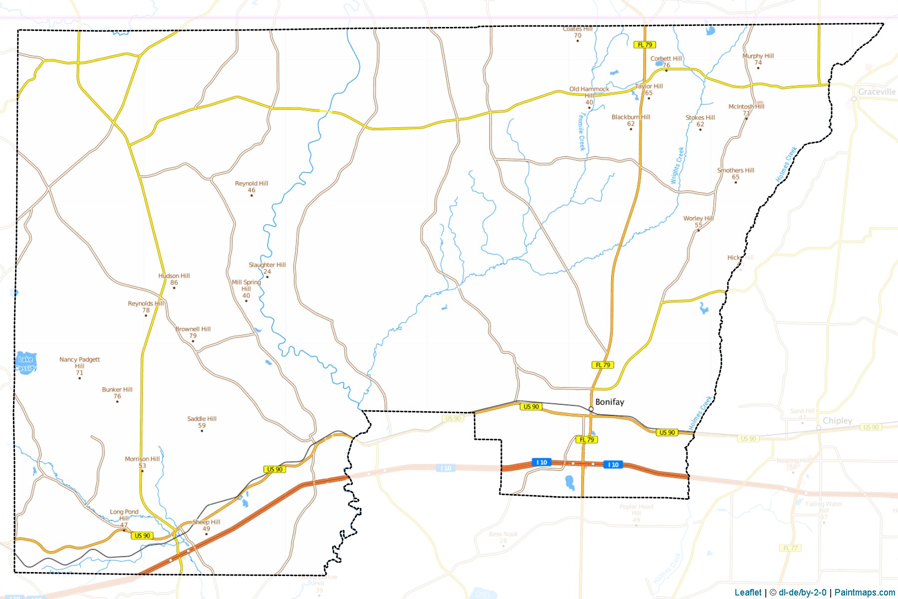 Holmes (Florida) Map Cropping Samples-1