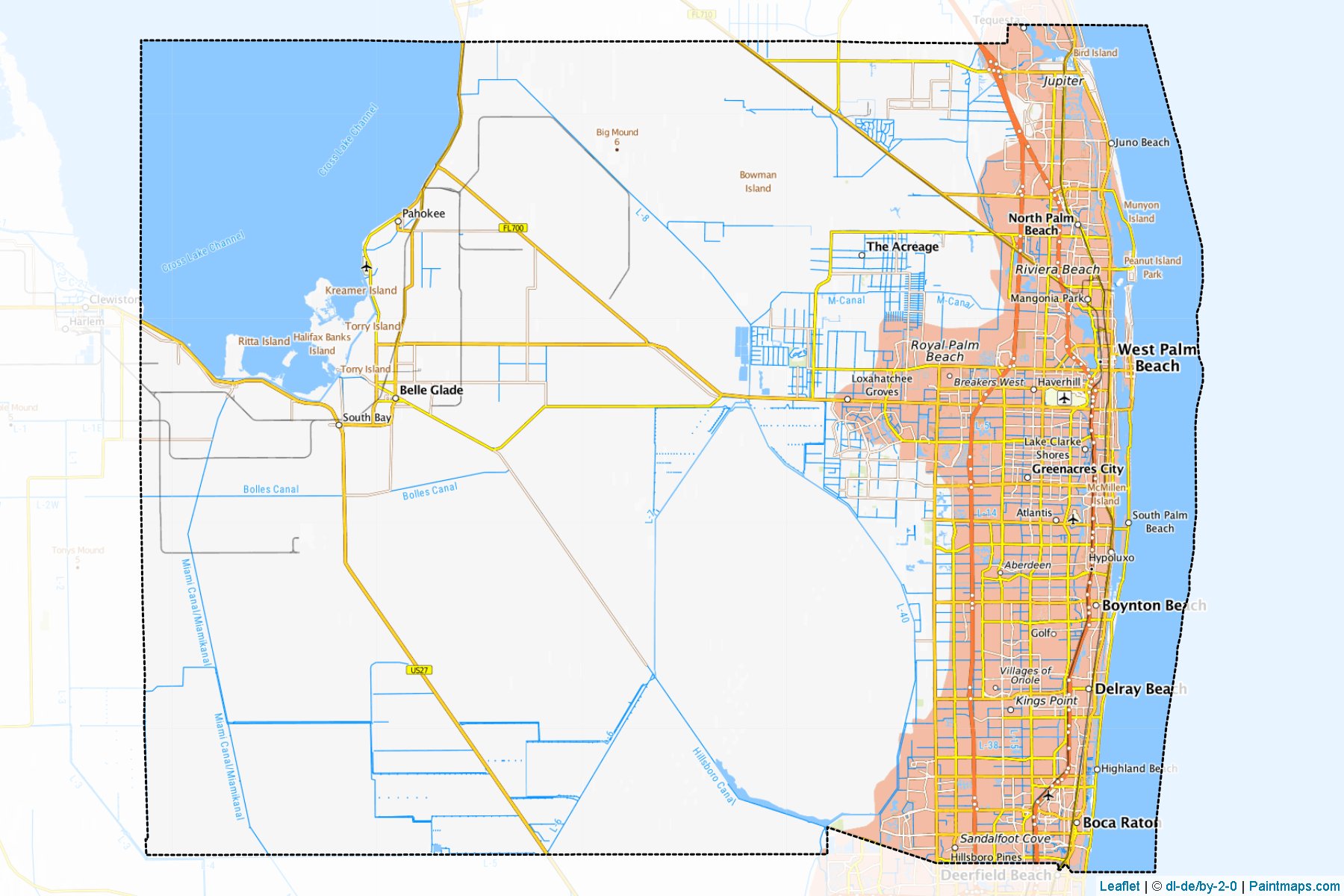 Palm Beach (Florida) Map Cropping Samples-1