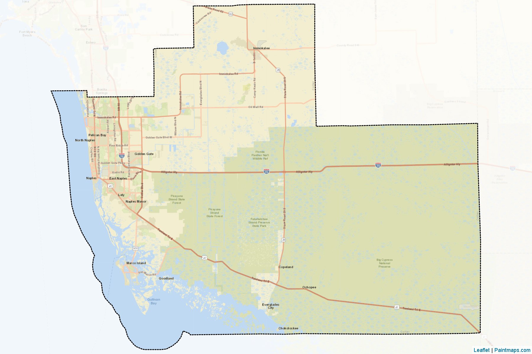 Collier (Florida) Map Cropping Samples-2