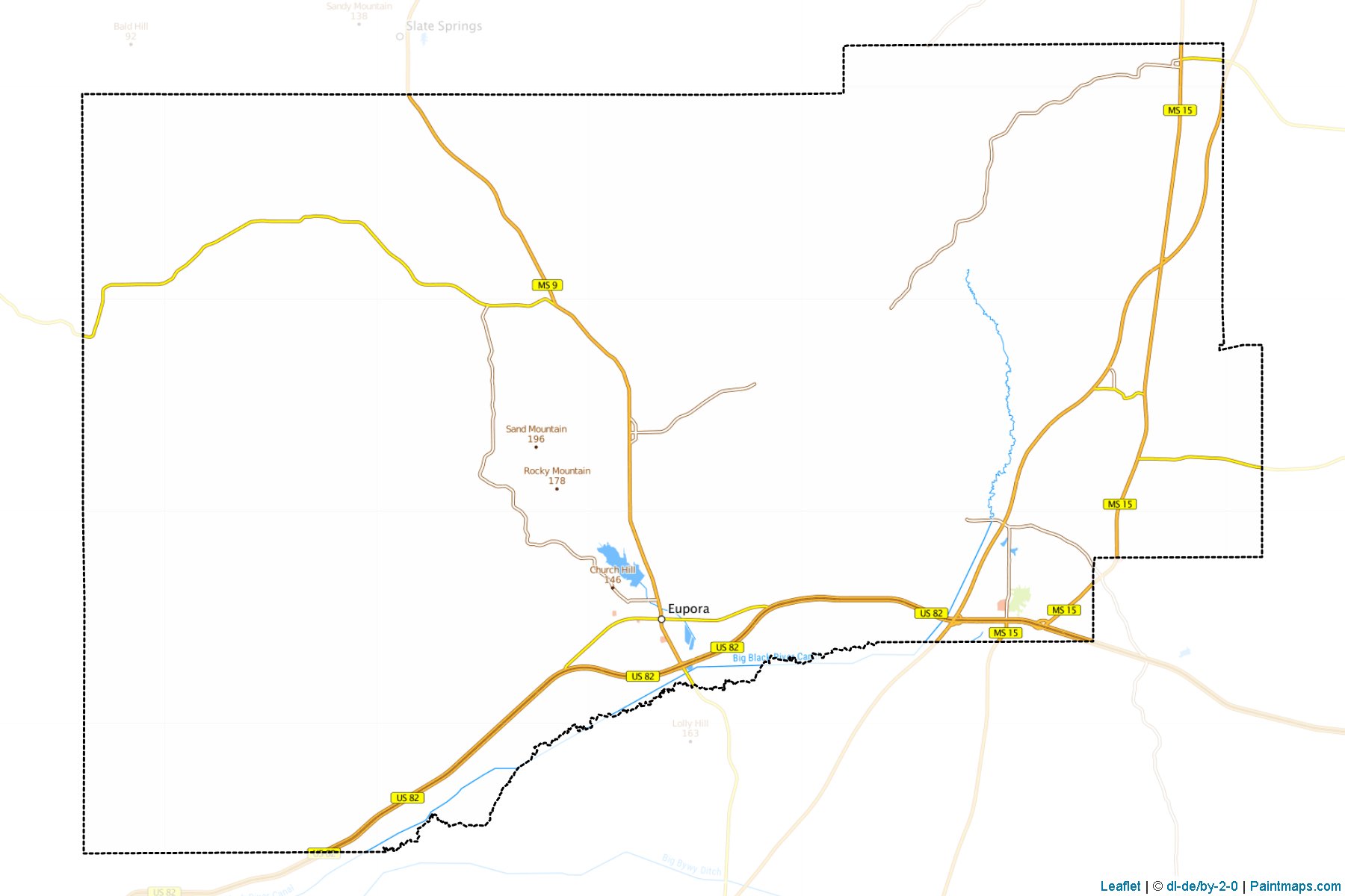 Webster (Mississippi) Map Cropping Samples-1