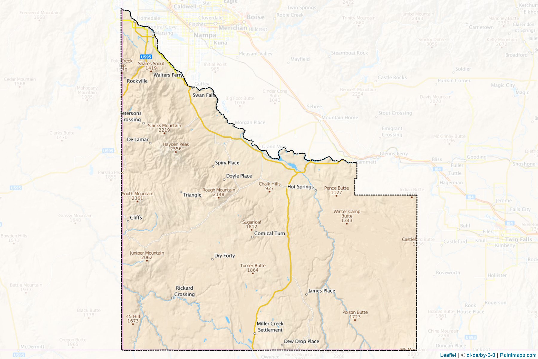 Owyhee (Idaho) Map Cropping Samples-1