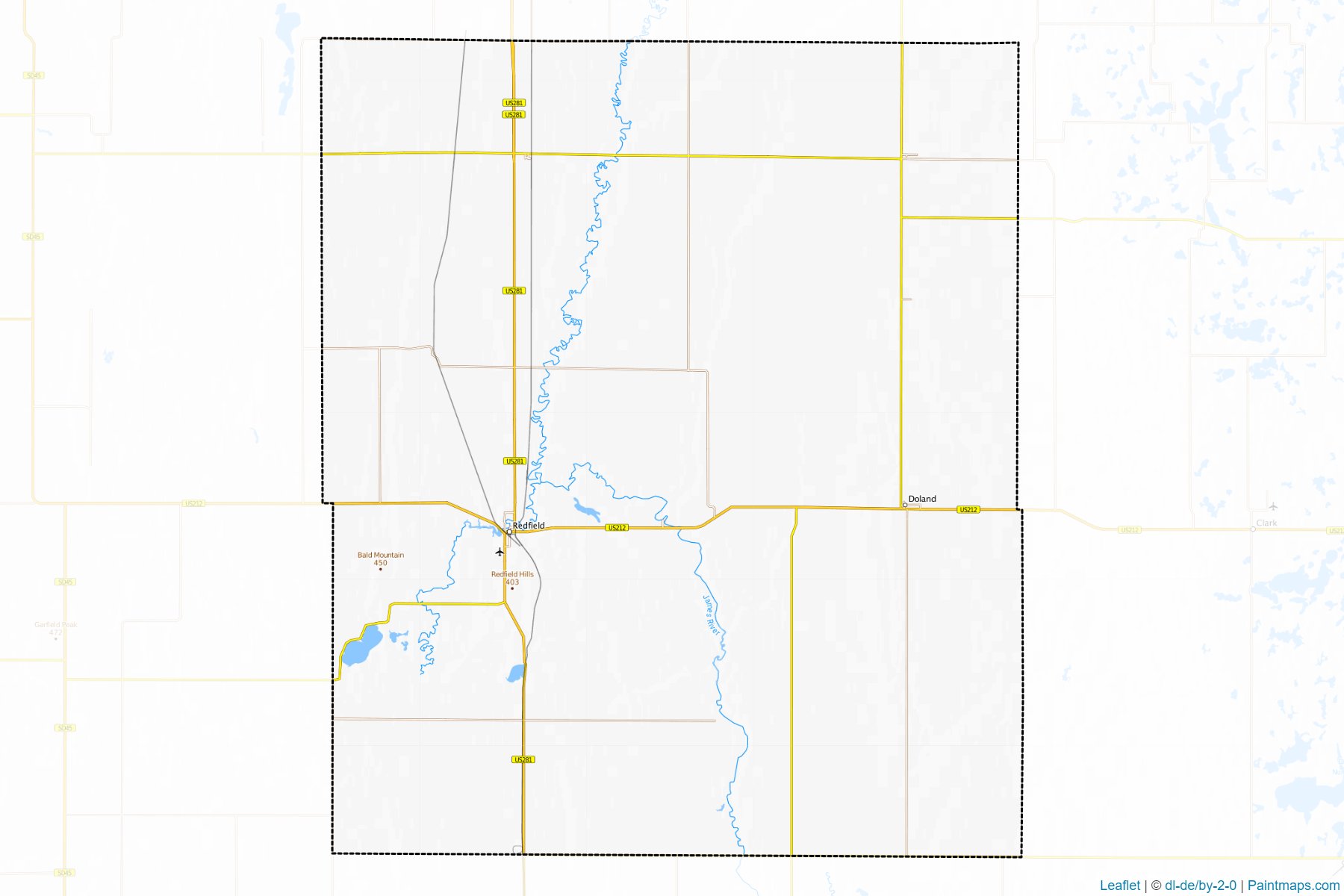 Spink (South Dakota) Map Cropping Samples-1