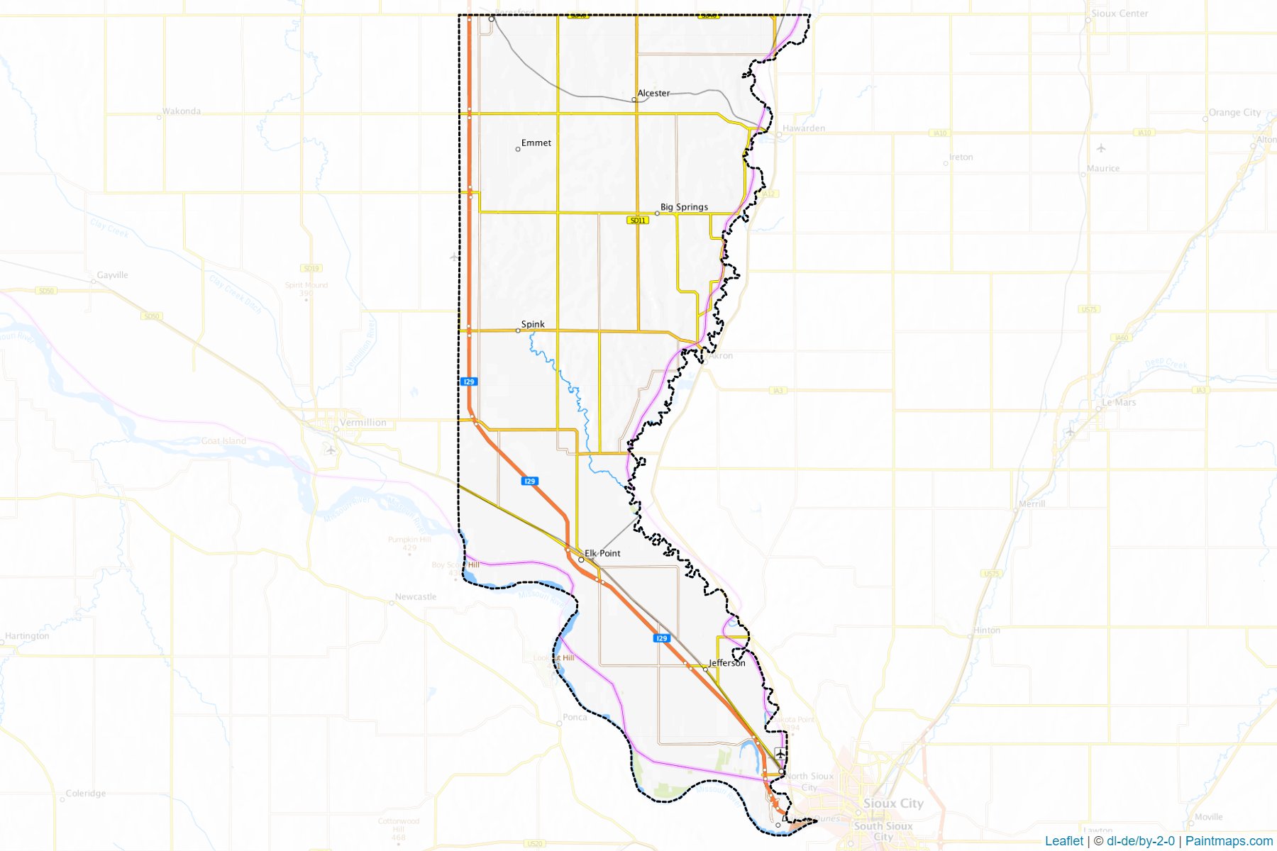 Union (South Dakota) Map Cropping Samples-1