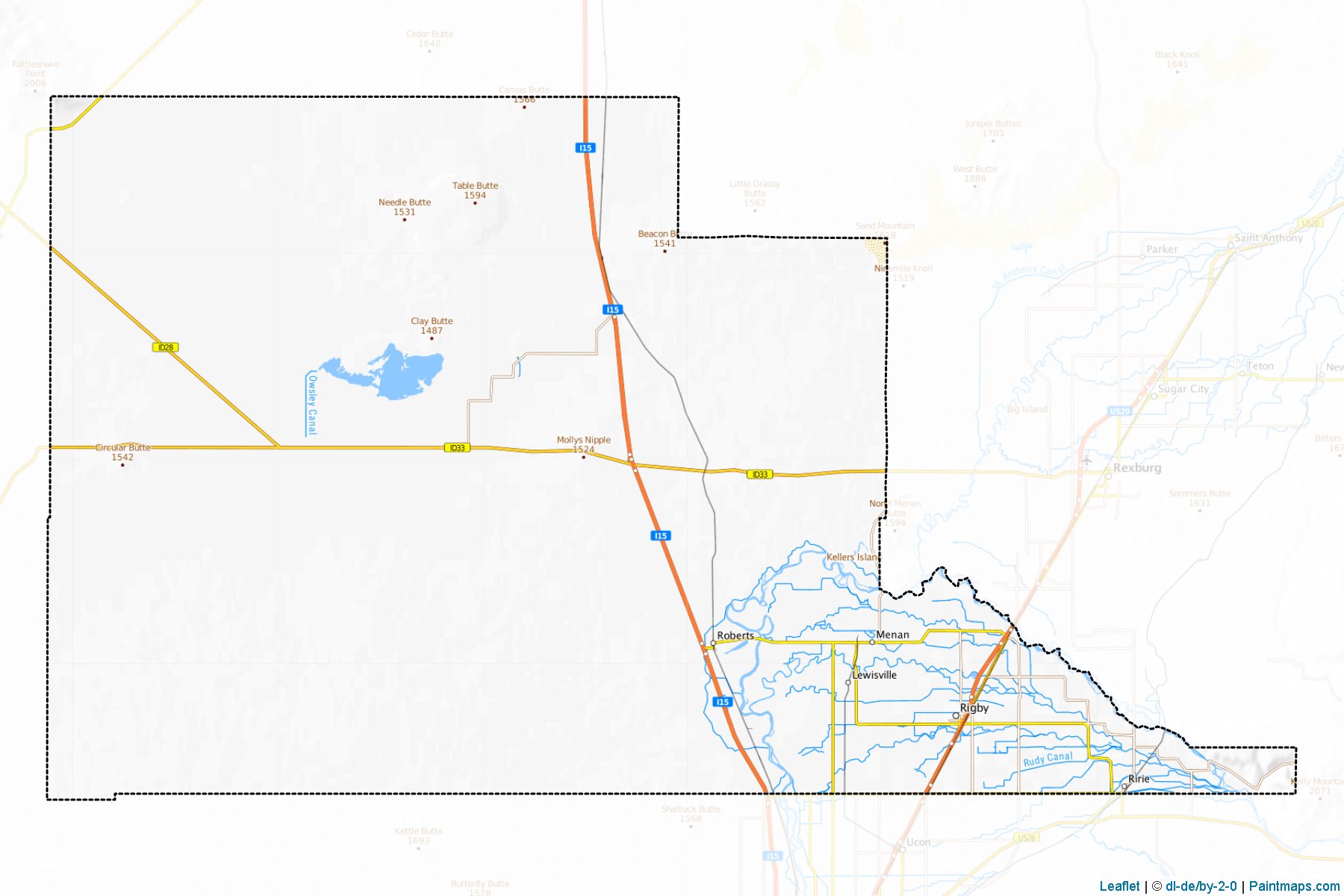 Jefferson (Idaho) Map Cropping Samples-1