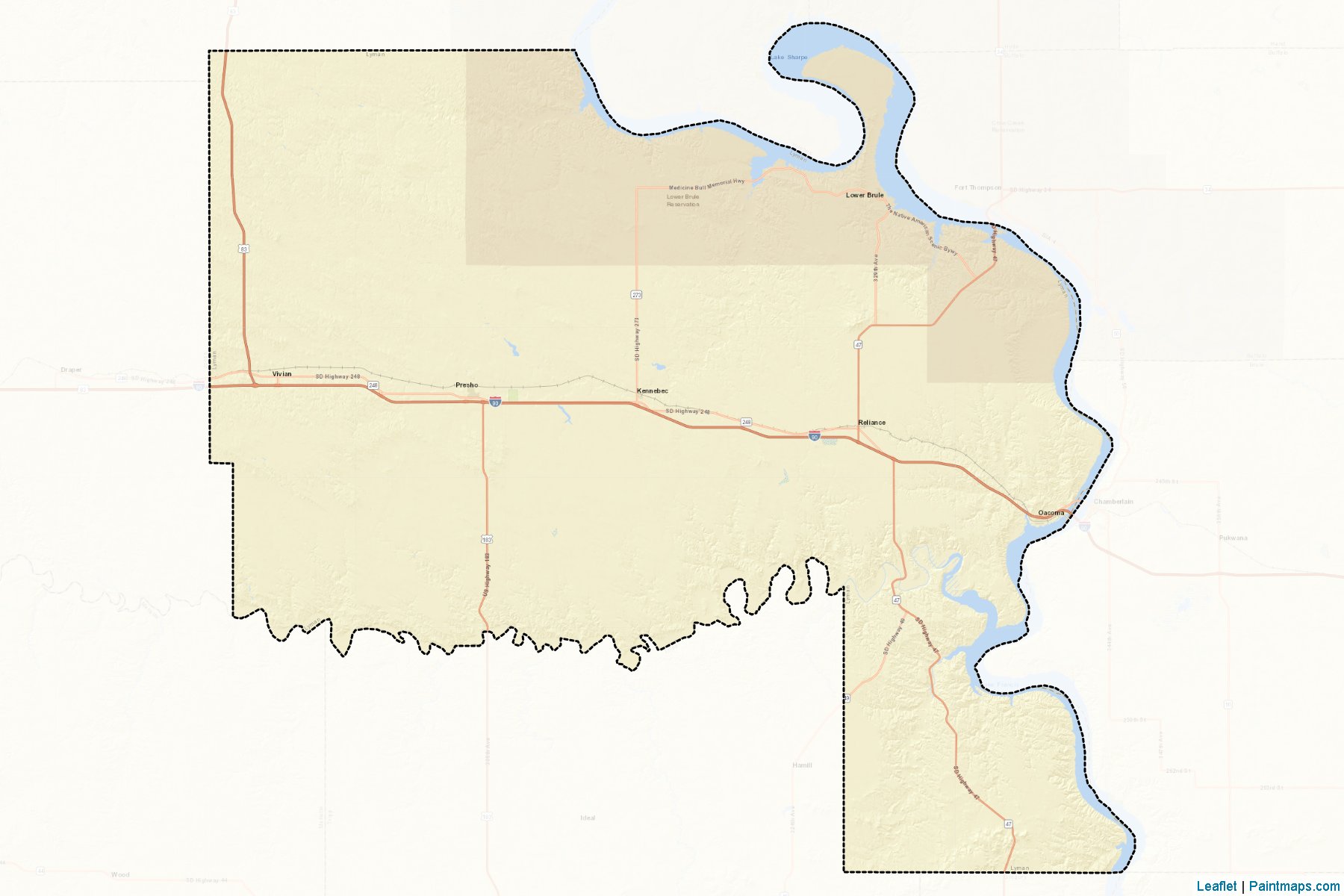 Lyman (South Dakota) Map Cropping Samples-2