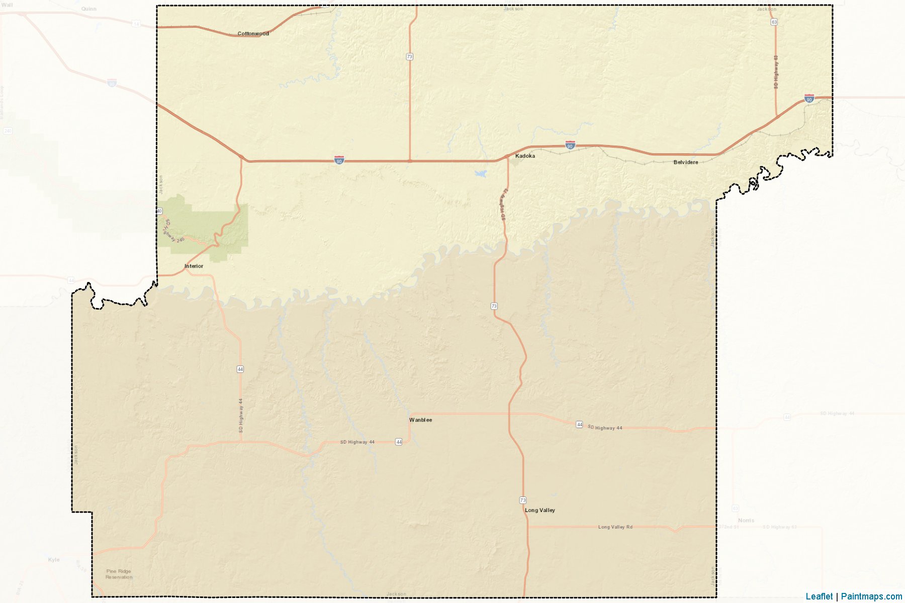 Jackson (South Dakota) Map Cropping Samples-2