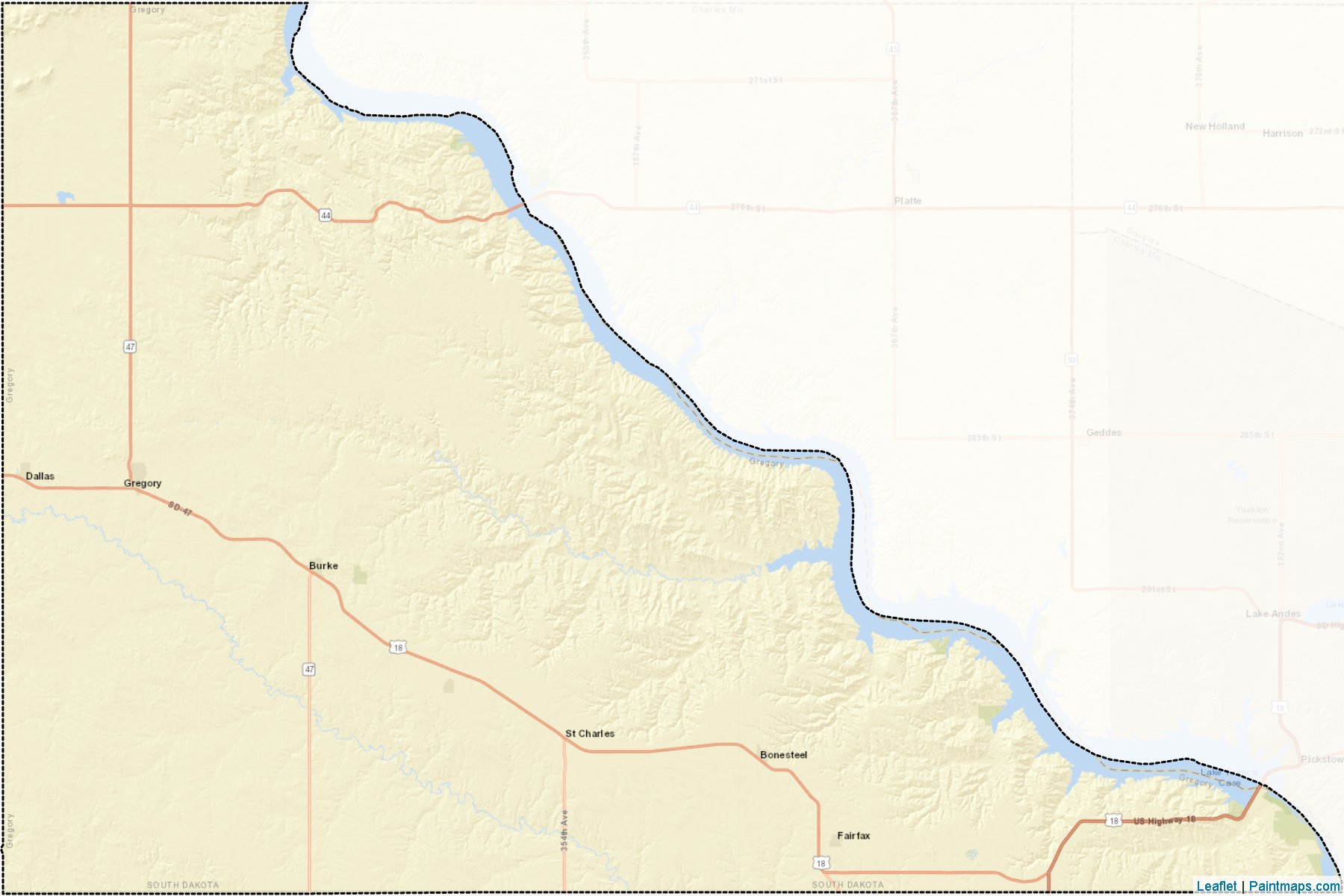 Gregory (South Dakota) Map Cropping Samples-2