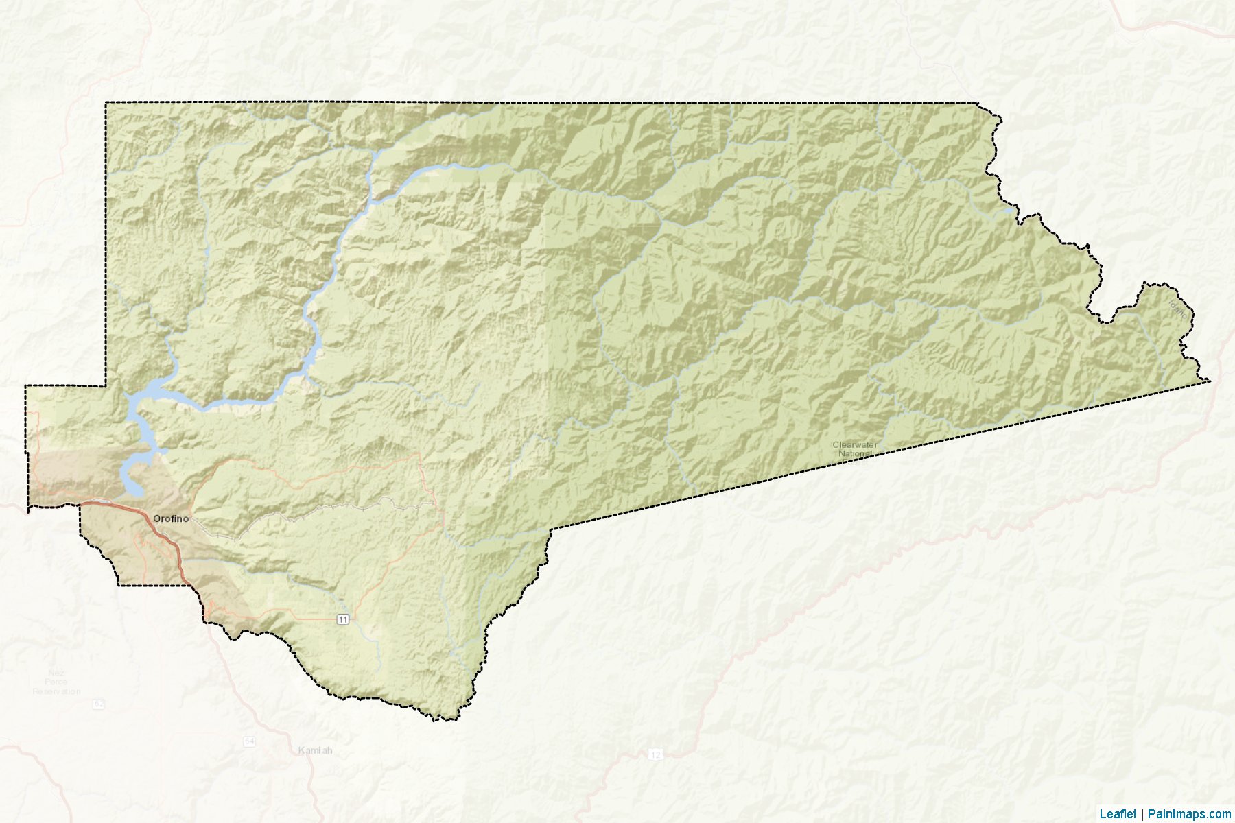 Clearwater (Idaho) Map Cropping Samples-2