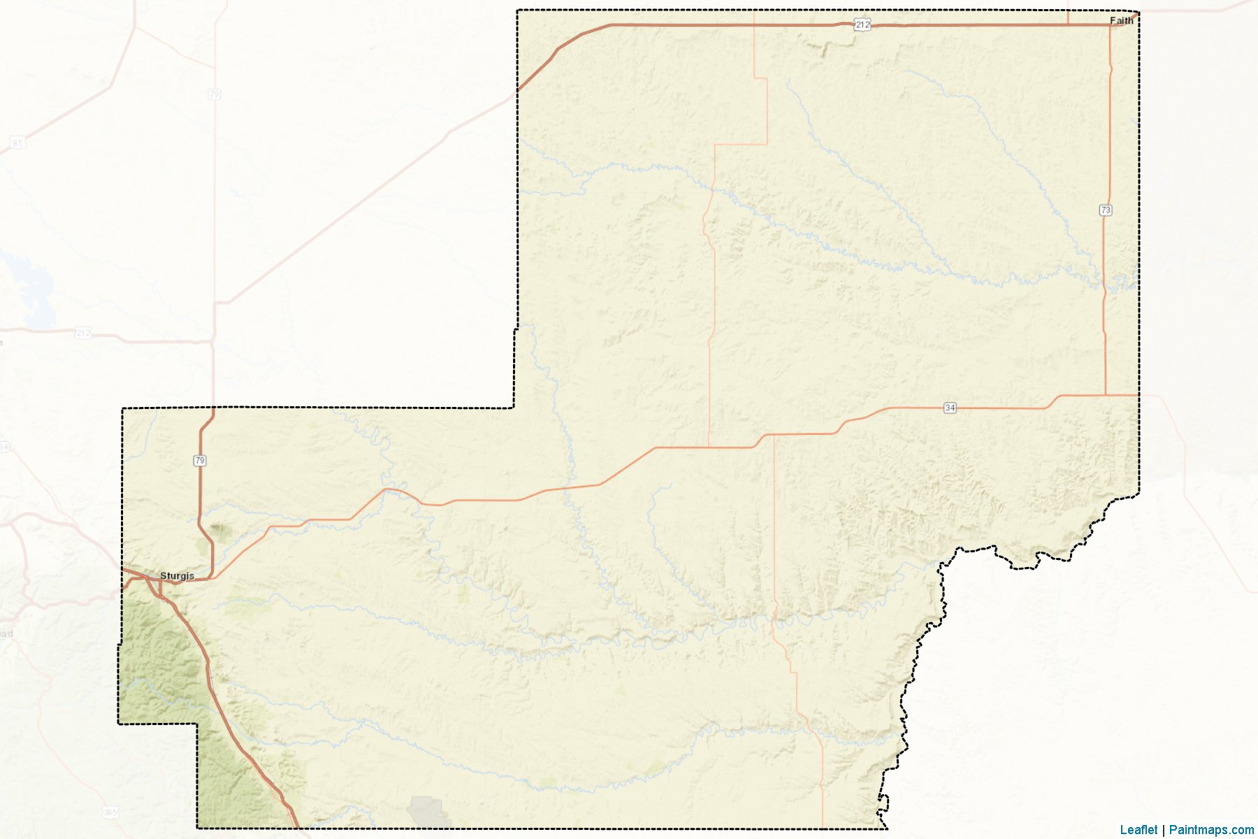 Meade (South Dakota) Map Cropping Samples-2