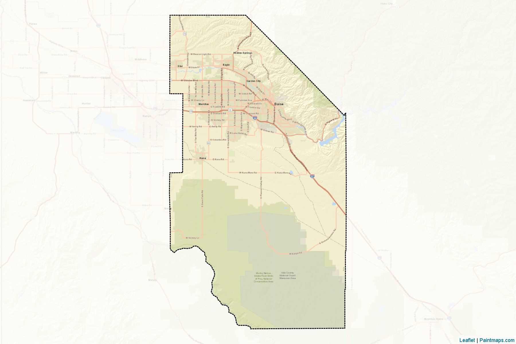 Ada (Idaho) Map Cropping Samples-2