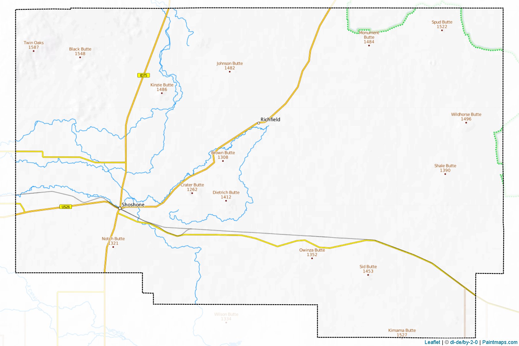 Lincoln (Idaho) Map Cropping Samples-1