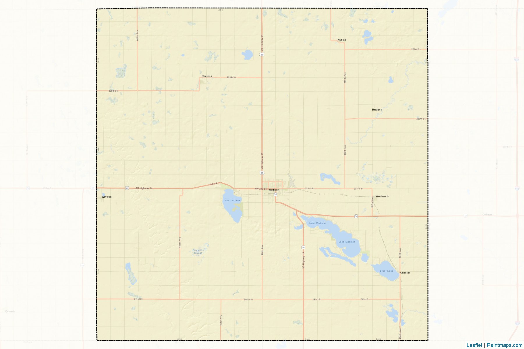 Lake (South Dakota) Map Cropping Samples-2