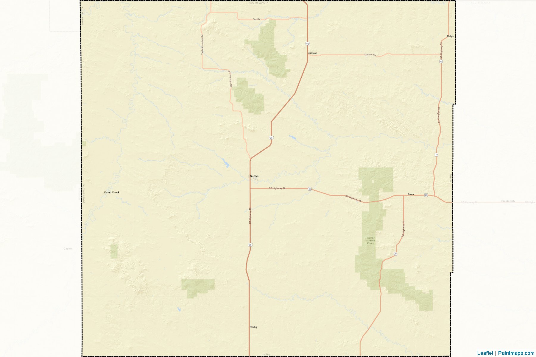 Harding (South Dakota) Map Cropping Samples-2