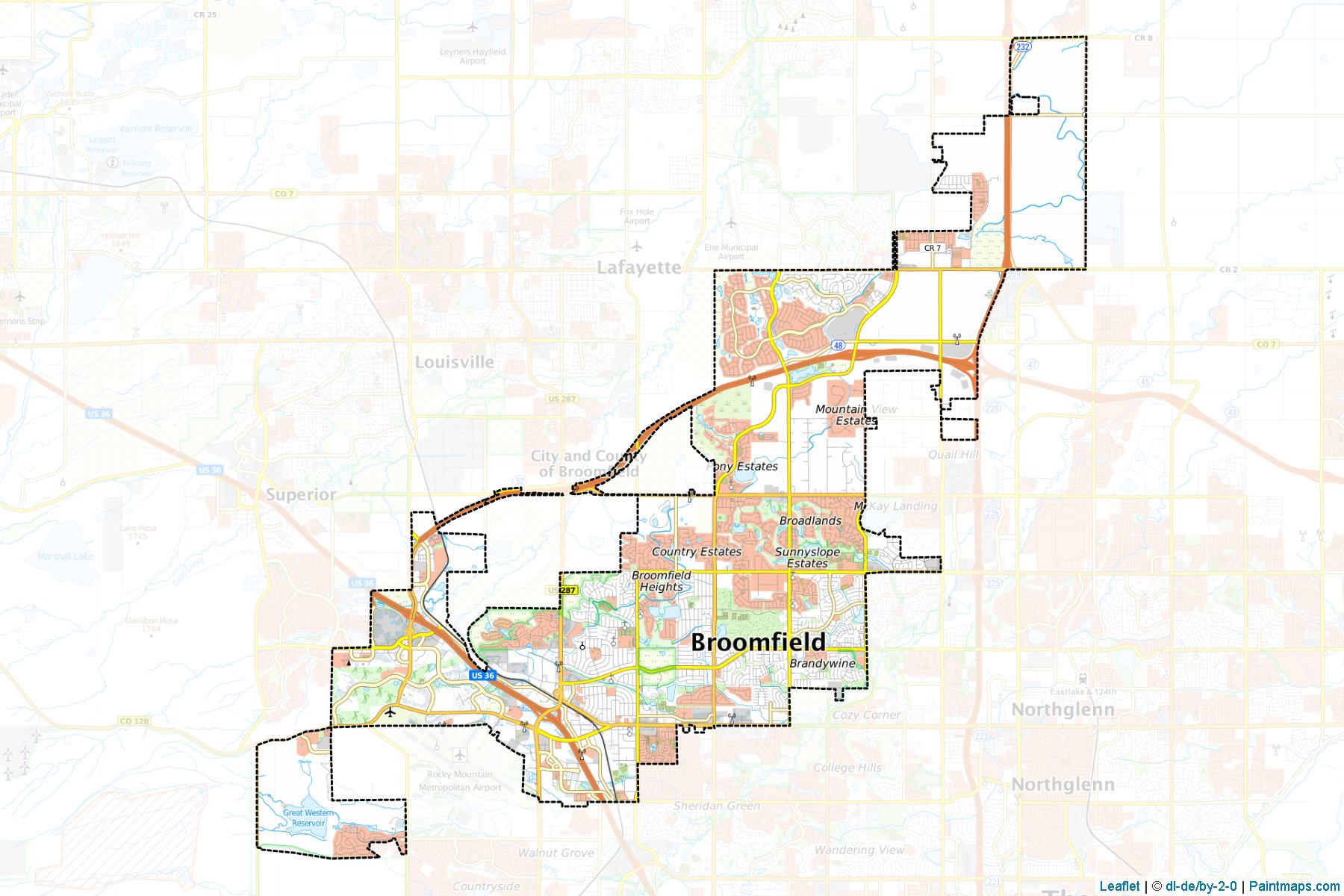 Broomfield (Colorado) Map Cropping Samples-1