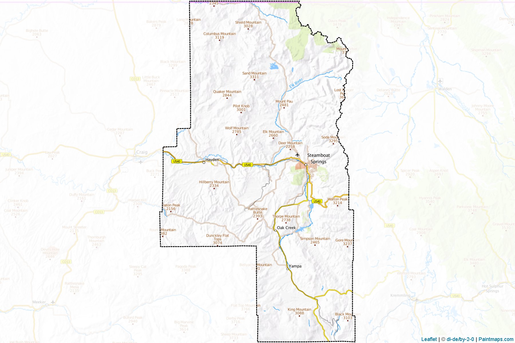 Muestras de recorte de mapas Routt (Colorado)-1