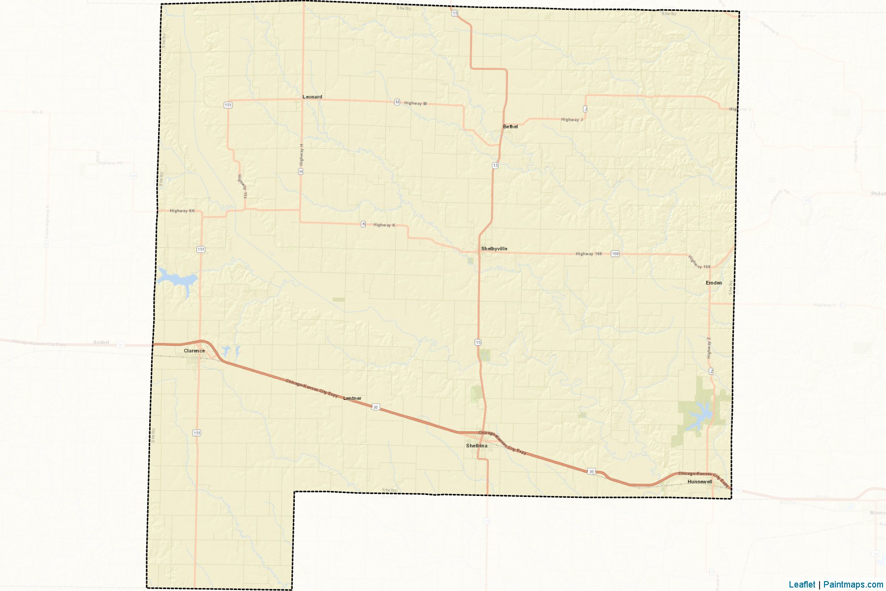 Shelby (Missouri) Map Cropping Samples-2