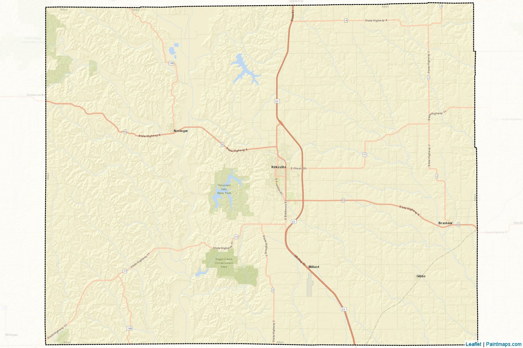 Adair (Missouri) Map Cropping Samples-2